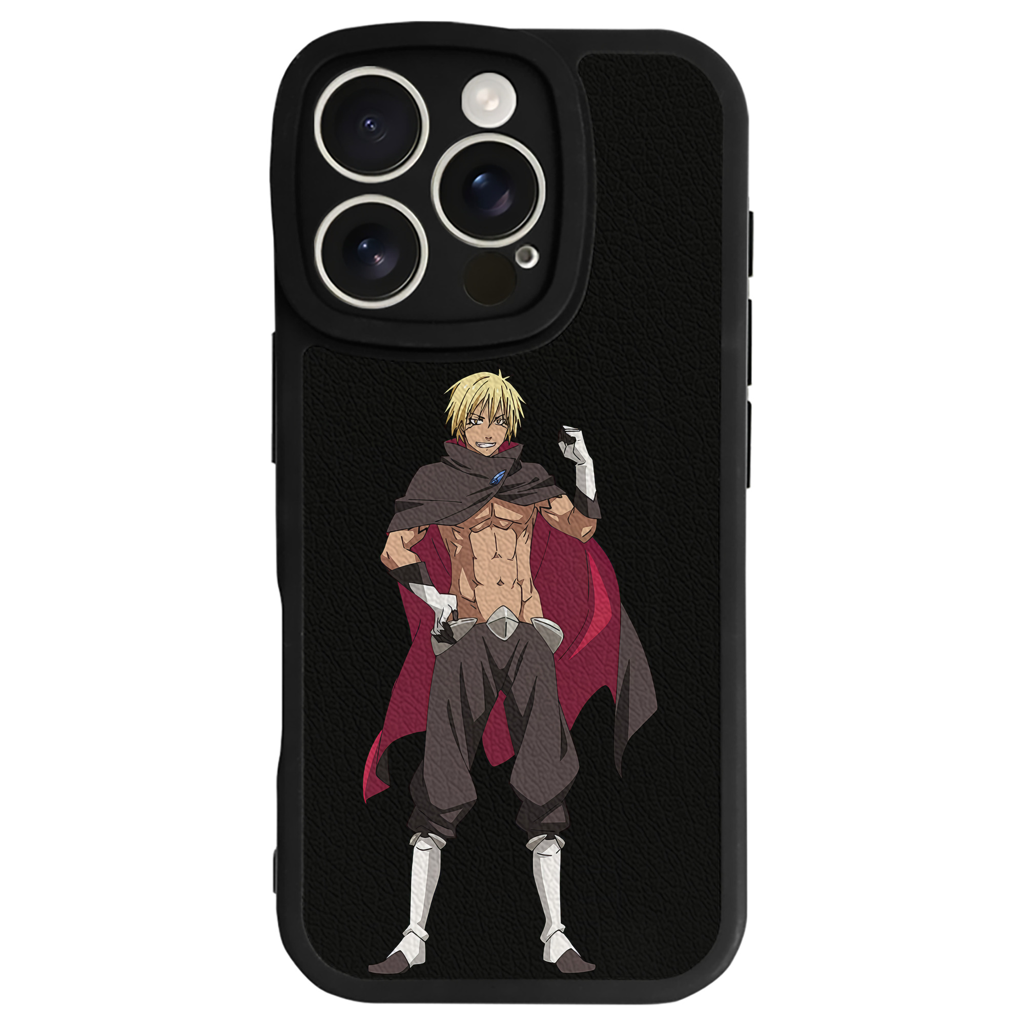 （画像用） 転スラ Regarding Reincarnated to Slime 【iPhone 16シリーズ対応】シリコンスマホケース（レザー調） 材質：シリコン